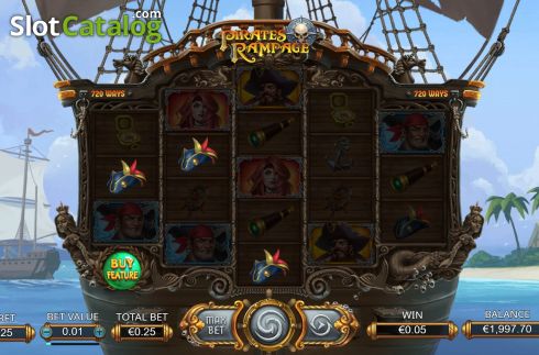 Скрин5. Pirates Rampage слот