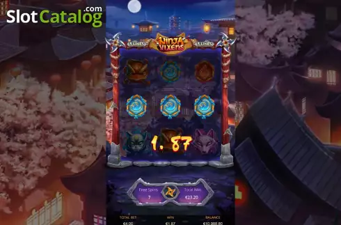 Скрин8. Ninja Vixens слот
