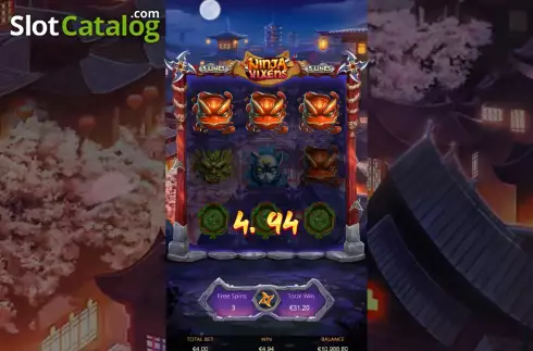 Скрин9. Ninja Vixens слот