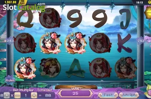 Скрин3. Four Beauties (Dream Tech) слот