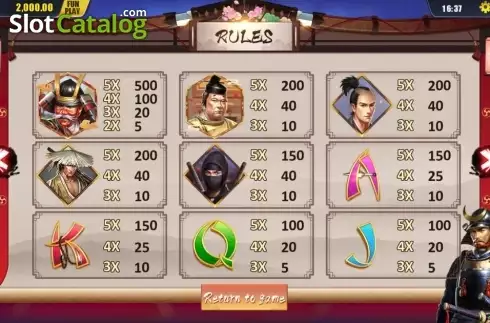Скрин4. Shogun (Dream Tech) слот