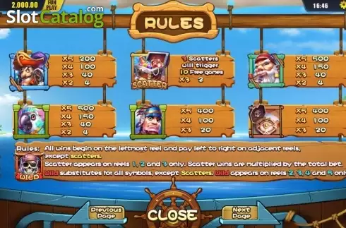 Скрин5. Pirates Treasure (Dream Tech) слот