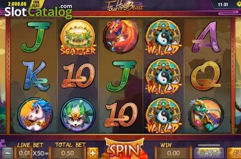 Скрин2. Four Holy Beast слот