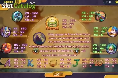 Скрин5. Four Holy Beast слот