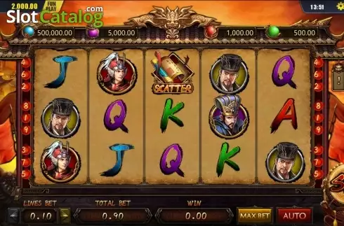 Скрин2. Battle of Red Cliffs слот
