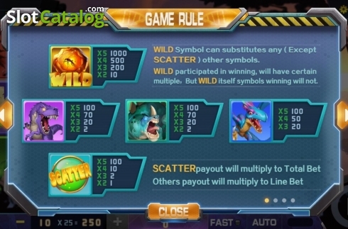 Скрин8. Dinosaur World слот