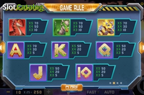 Скрин9. Dinosaur World слот