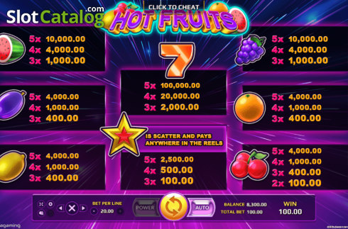 Скрин7. Hot Fruits (EAgaming) слот