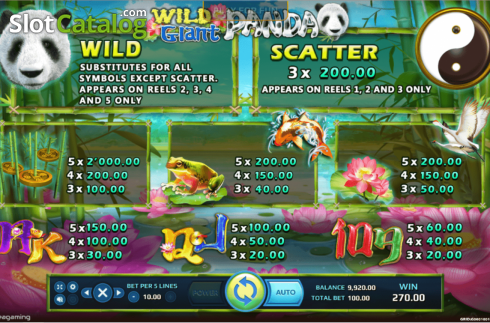 Скрин5. Wild Giant Panda слот
