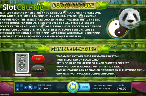 Скрин6. Wild Giant Panda слот