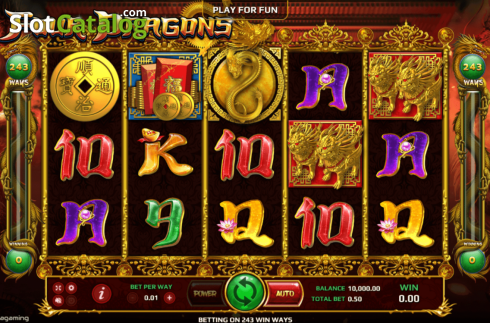 Скрин2. Four Dragons слот