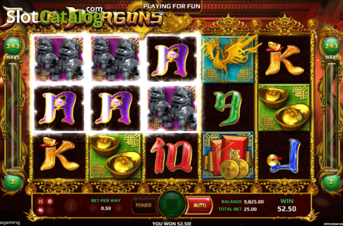 Скрин3. Four Dragons слот