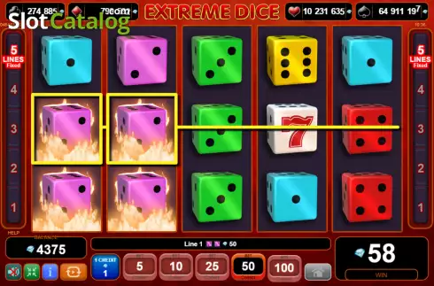 Скрин3. Extreme Dice слот