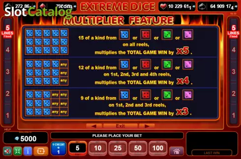 Скрин5. Extreme Dice слот