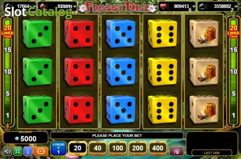 Скрин2. Froggy Dice слот