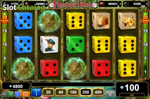 Скрин3. Froggy Dice слот