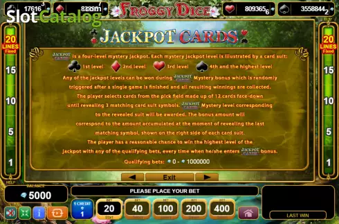 Скрин7. Froggy Dice слот