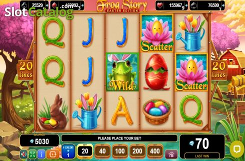 Скрин2. Frog Story Easter Edition слот