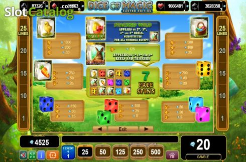 Скрин6. Dice of Magic Easter Edition слот