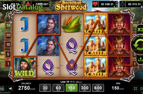 Скрин3. Secrets of Sherwood слот