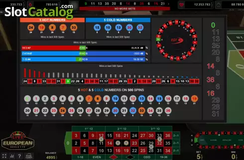 Скрин4. Live European Roulette (Amusnet Interactive) слот