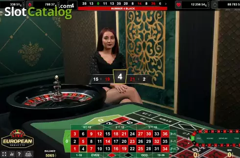 Скрин6. Live European Roulette (Amusnet Interactive) слот
