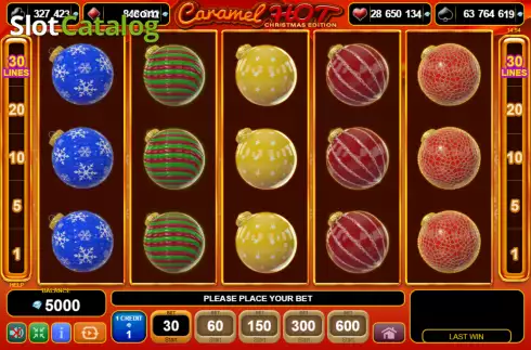 Скрин2. Caramel Hot Christmas Edition слот