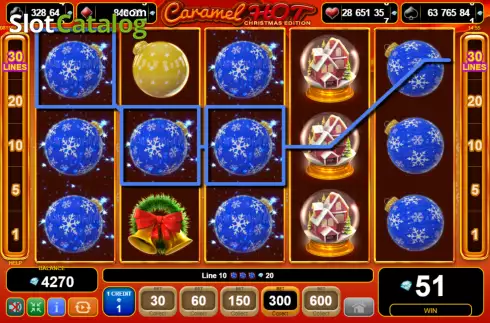 Скрин4. Caramel Hot Christmas Edition слот