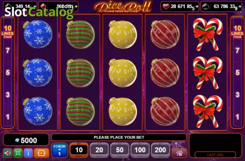 Скрин2. Dice & Roll Christmas Edition слот