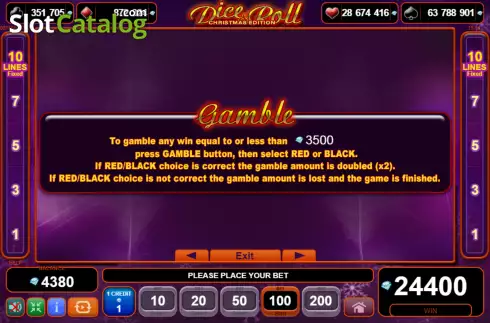Скрин5. Dice & Roll Christmas Edition слот
