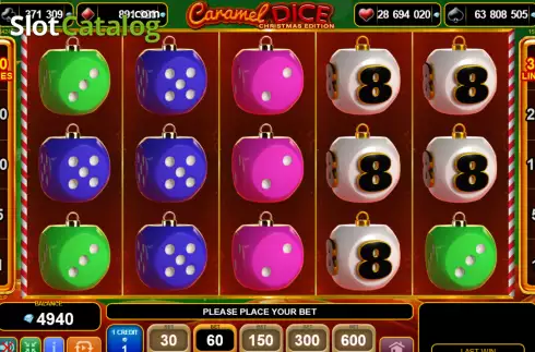 Скрин2. Caramel Dice Christmas Edition слот