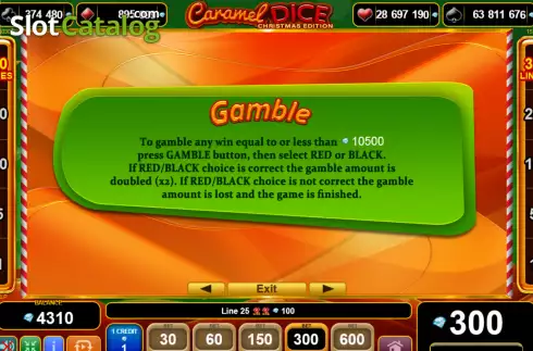 Скрин5. Caramel Dice Christmas Edition слот