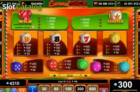 Скрин8. Caramel Dice Christmas Edition слот