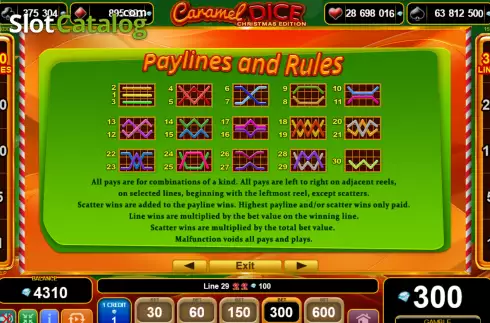 Скрин9. Caramel Dice Christmas Edition слот