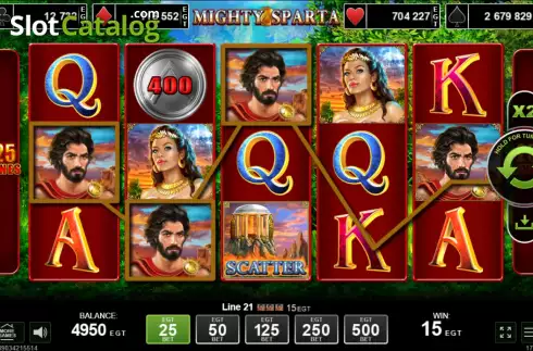 Скрин2. Mighty Sparta слот