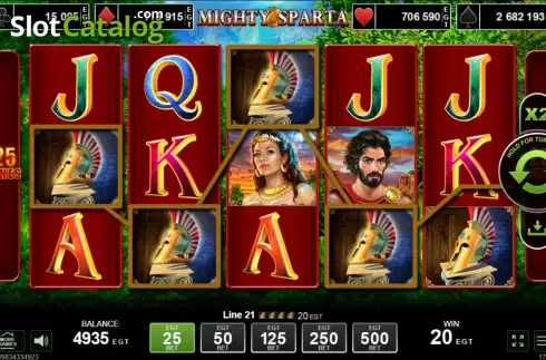 Скрин3. Mighty Sparta слот