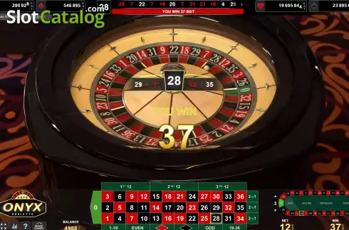 Скрин3. Onyx Roulette слот