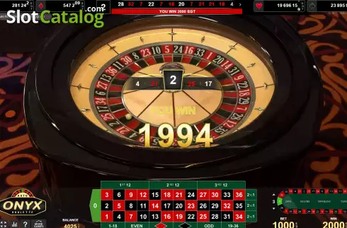 Скрин5. Onyx Roulette слот