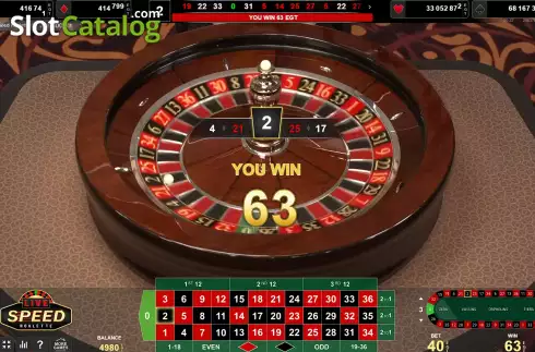 Скрин6. Live Speed Roulette (Amusnet Interactive) слот
