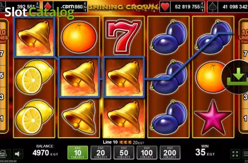 Скрин3. Shining Crown (Amusnet) слот