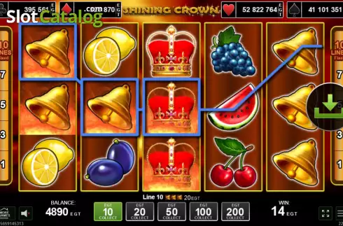 Скрин4. Shining Crown (Amusnet) слот