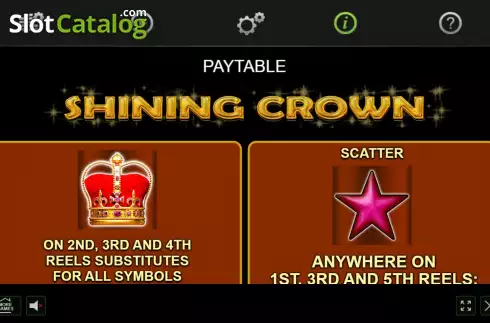 Скрин6. Shining Crown (Amusnet) слот