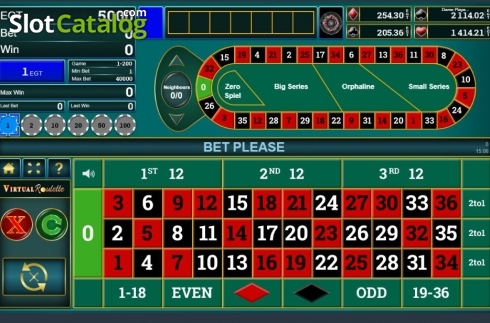 Скрин2. Virtual Roulette (Amusnet Interactive) слот