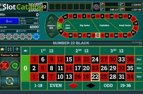 Скрин5. Virtual Roulette (Amusnet Interactive) слот