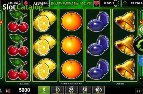 Скрин2. Burning Hot (Amusnet) слот