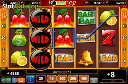 Скрин3. 20 Hot Blast слот