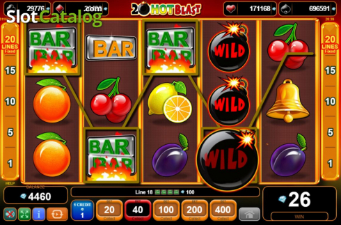 Скрин4. 20 Hot Blast слот