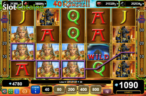 Скрин3. 40 Almighty Ramses II слот