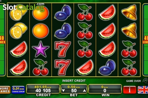 Скрин2. 40 Burning Hot 6 Reels (Amusnet) слот