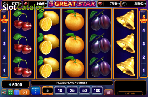 Скрин2. 5 Great Star слот
